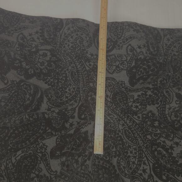 One 5 One Womans 2X Velvet Burnout Pants Black Flocked Paisley Stretch Going Out - Picture 9 of 15